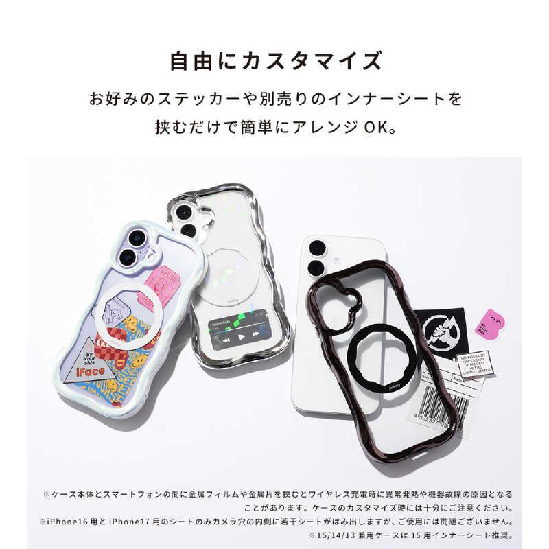 HAMEE ［iPhone 16専用］iFace BeBling MagSynq クリアケース ブラック