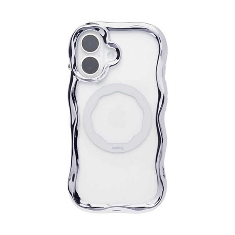 HAMEE ［iPhone 16専用］iFace BeBling MagSynq クリアケース シルバー