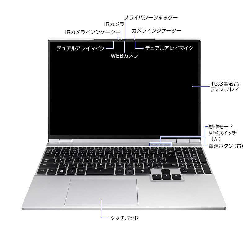 マウスコンピュータ ノートパソコン DAIV ［15.3型 / Windows11 Home