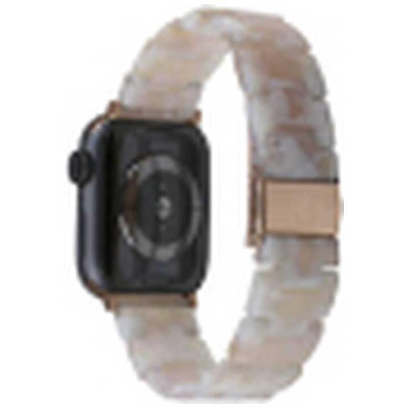 PFJ AppleWatch38mm/40mm用マーブル3連バンドスウィーティ アイボリー 