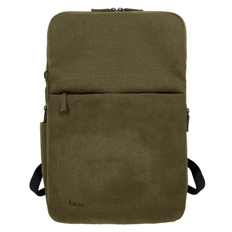 FULCRO　カジュアルリュック ビジネスリュック PC対応 15inch 撥水 オリーブ　fma-0035-OLV FULCRO カジュアルリュック ビジネスリュック PC対応 15inch 撥水