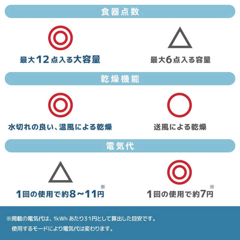 サンコー タンク式食洗機「ラクアmini color」クラシックローズ ［〜3