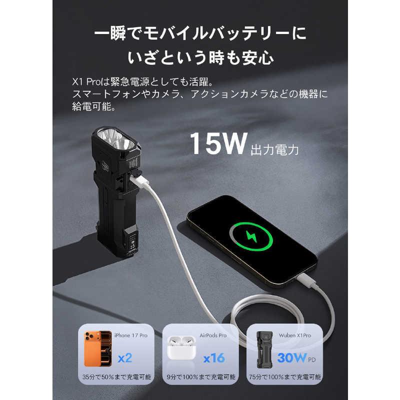 WUBEN X1Pro 懐中電灯 LEDフラッシュライト 超高輝度 充電式 防水IP65