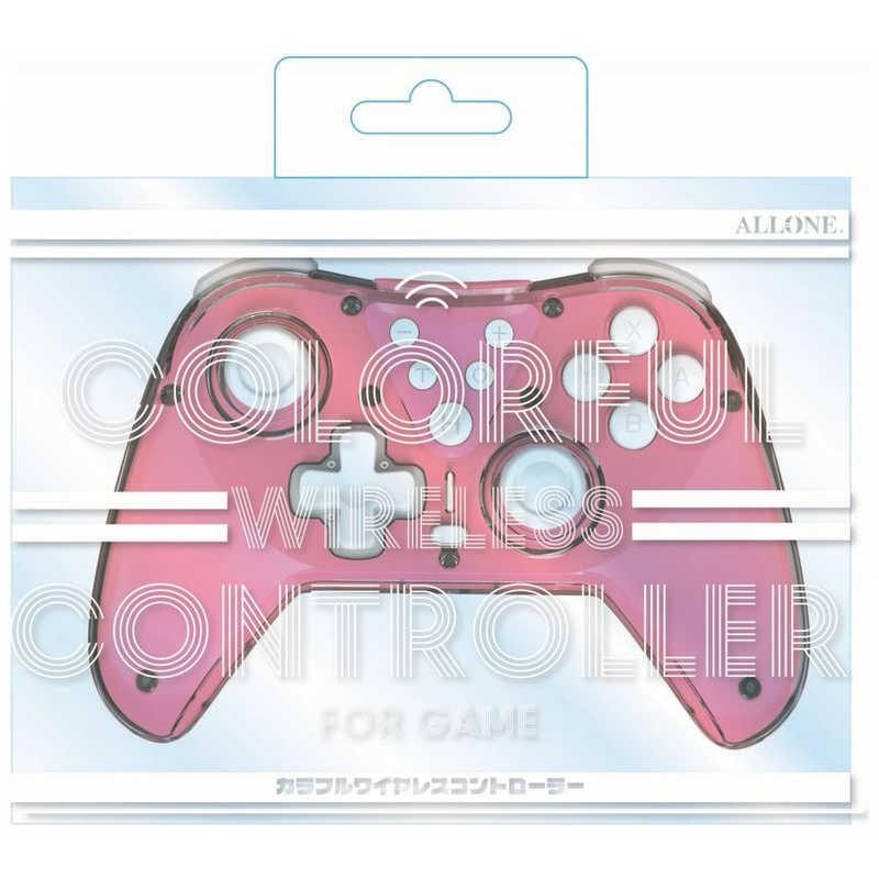 アローン Switch用ワイヤレスカラフルコントローラー ピンク ALG アローン Switch用ワイヤレスカラフルコントローラー ピンク ALG