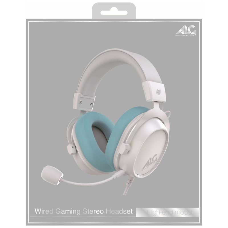 アローン 有線ゲーミングステレオヘッドセット ホワイト ALLONE ALG