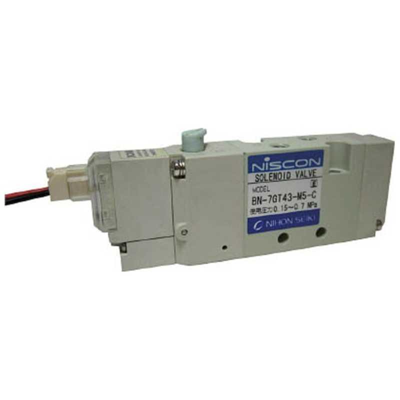 日本精器　4方向電磁弁M5シングルDC24V7GT　BN7GT43M5CF24