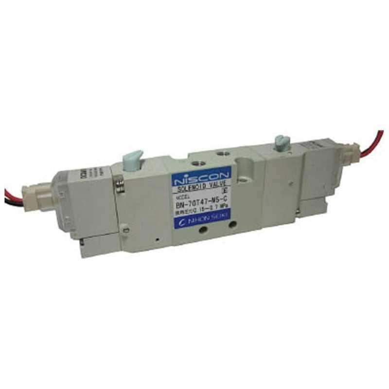 日本精器　4方向電磁弁M5ダブルAC100V7GT　BN7GT47M5CE100