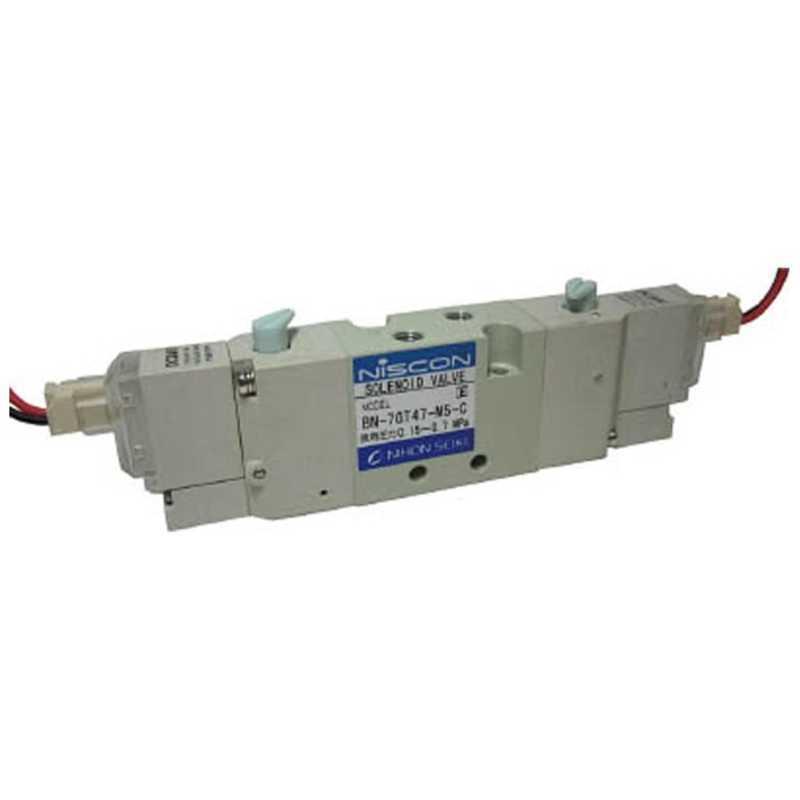 日本精器　4方向電磁弁M5ダブルAC200V7GT　BN7GT47M5CE200