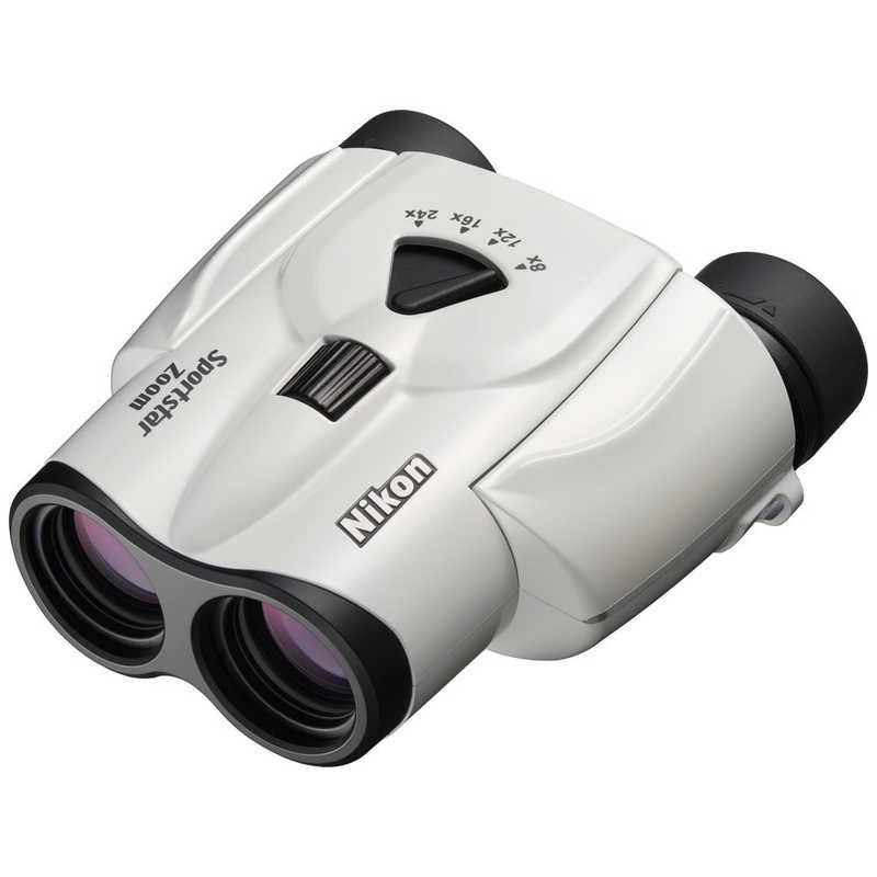 ニコン　Nikon　双眼鏡　Ｓｐｏｒｔｓｔａｒ　Ｚｏｏｍ　８−２４ｘ２５　ＷＨＩＴＥ　Sportstar Zoom 8-24x25（Yahoo!・コジマYahoo!店）