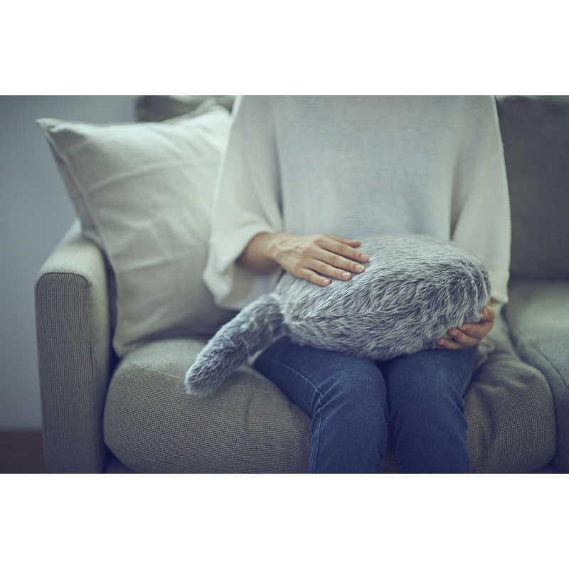 ユカイ工学　しっぽがついたクッション型セラピーロボット「Qoobo」HUSKY GRAY　YE-QB001G(ハスキ