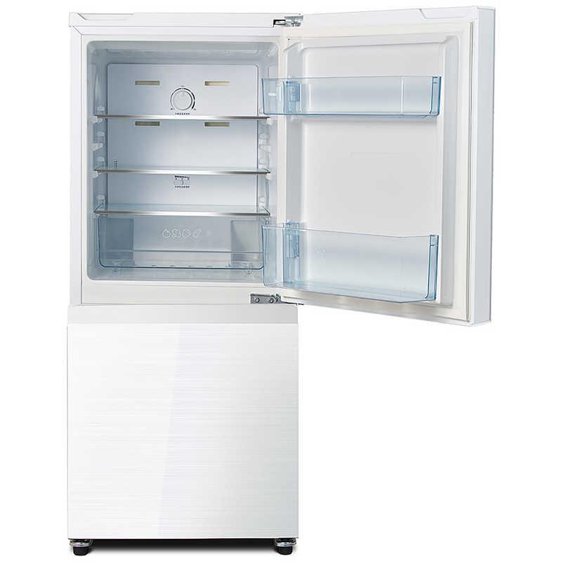 ハイセンス　冷蔵庫 ２ドア 右開き １３５Ｌ　HR-G13C-W ガラスホワイト（標準設置無料）