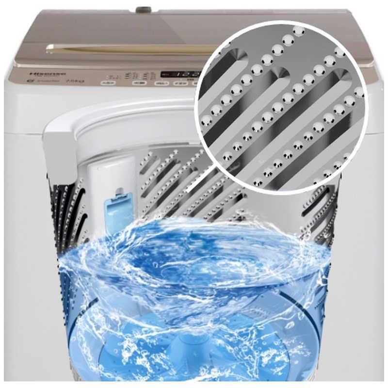 ハイセンス 全自動洗濯機 インバーター 洗濯7.5kg 低騒音タイプ HW 