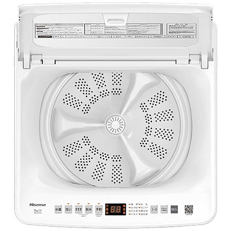 【JG守口店】洗濯機　ハイセンス　HW-G70J　2024年製 全自動洗濯機 HW-G70J ［洗濯7.0kg /簡易乾燥(送風機能) /上開き］｜の