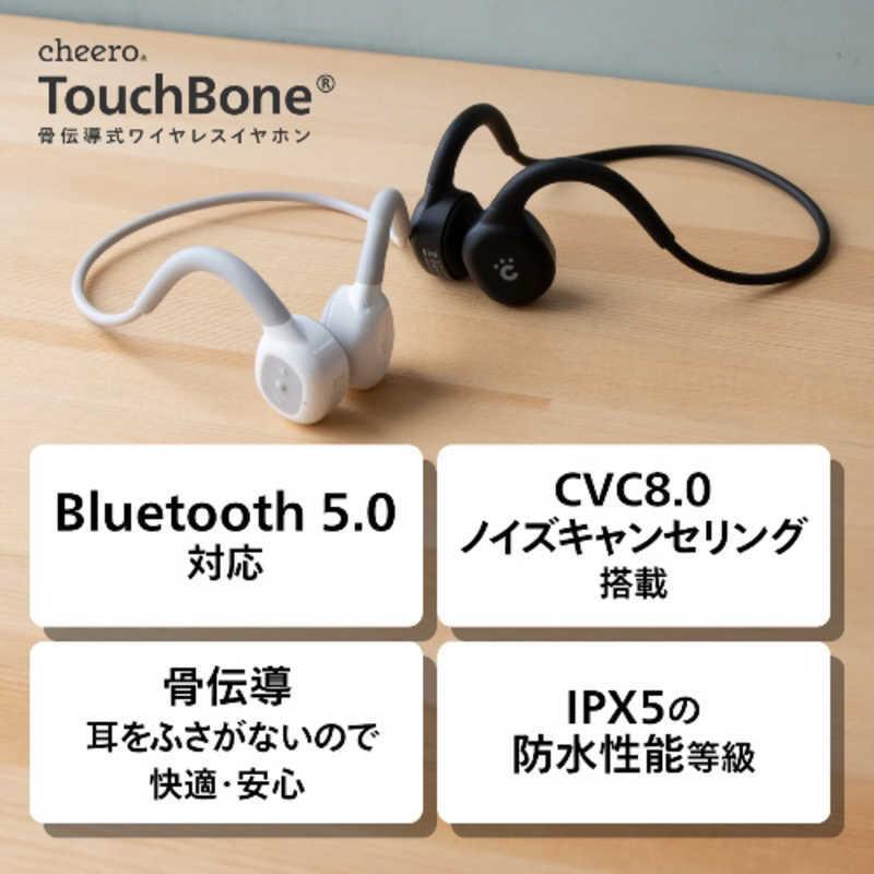 CHEERO　骨伝導 ワイヤレスイヤホン マイク対応 ブラック TouchBone　CHE-628-BK｜y-kojima｜03