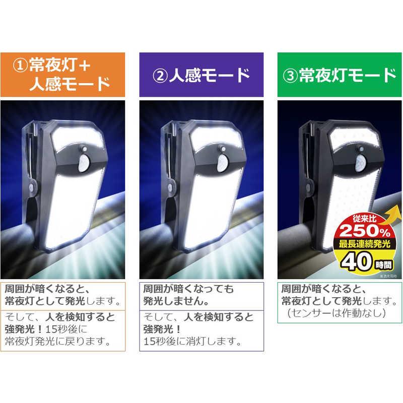 ダイトク クリップオンライト/ソーラー充電式/クリップ式 Glanshield