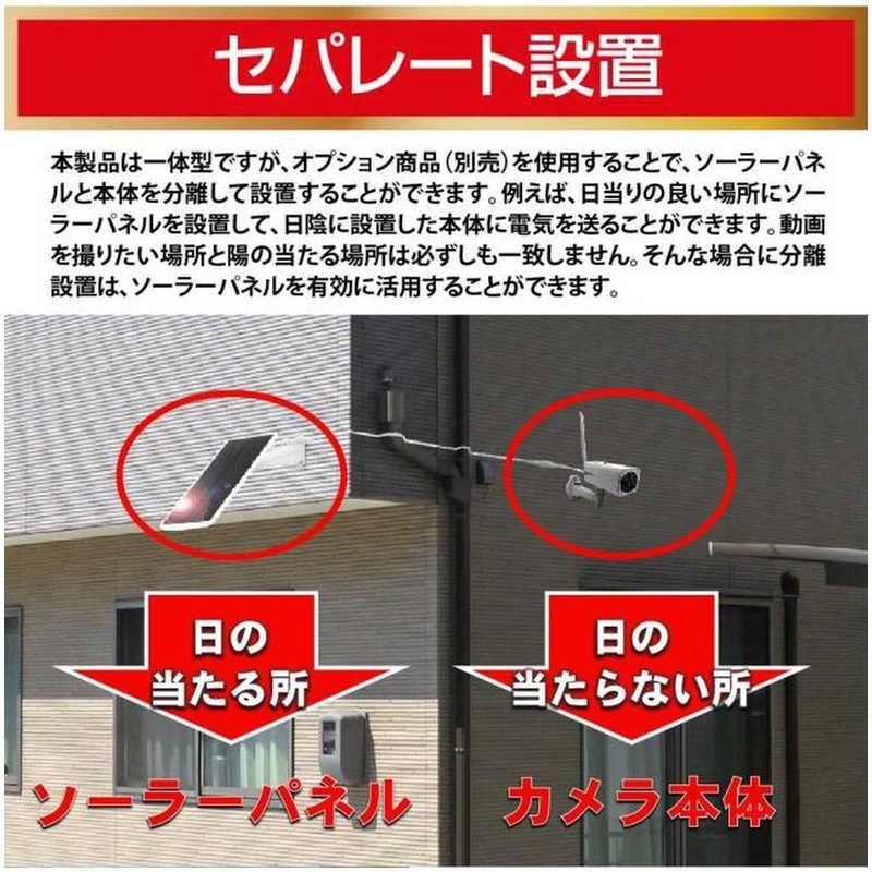 ダイトク ソーラーパネル一体・分離両用型屋外用防犯Wi-Fiカメラ Eco