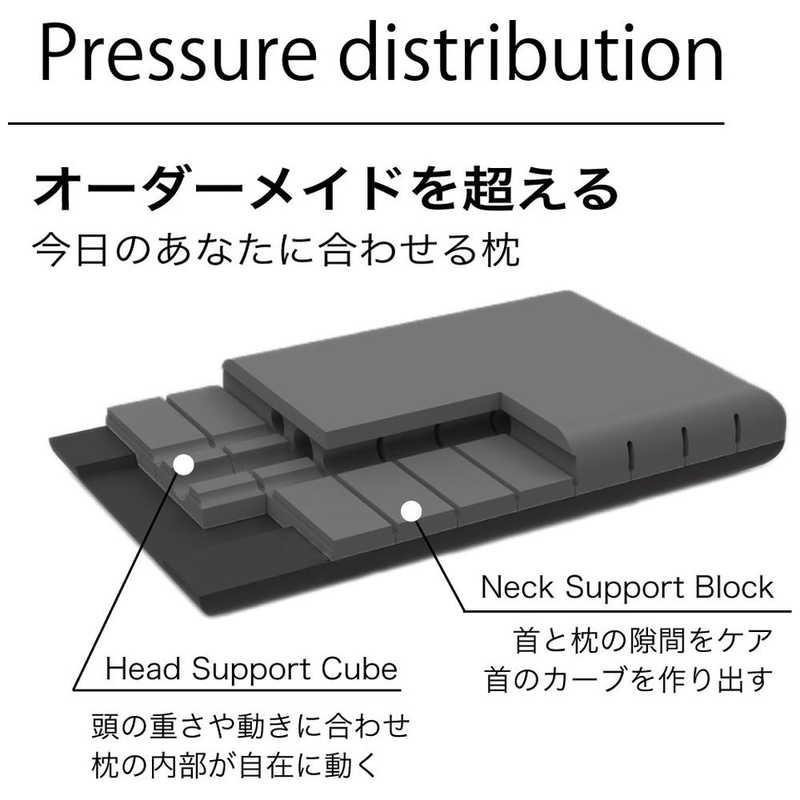 ウェザリージャパン 活性炭配合 3D立体無重力枕 「炭眠(Lサイズ
