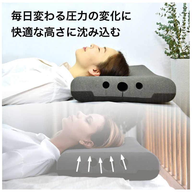 ウェザリージャパン 活性炭配合 3D立体無重力枕 「炭眠(Lサイズ