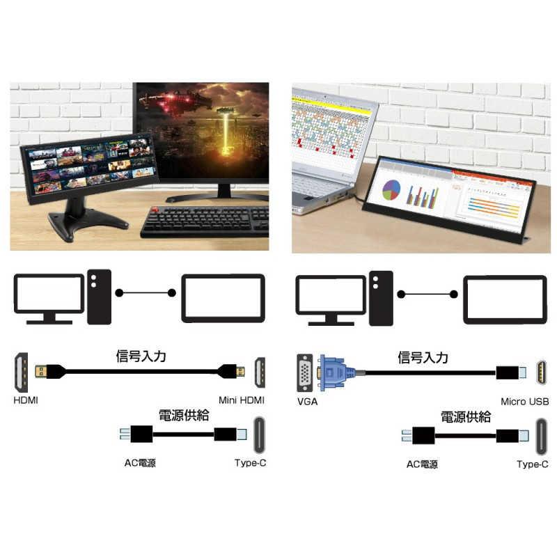 ITPROTECH　USB-C接続 PCモニター バータイプ 14インチ Screen Plus ブラック［14.0型 /(3840×1100) /ワイド］　LCD14HCV-IPSW｜y-kojima｜06