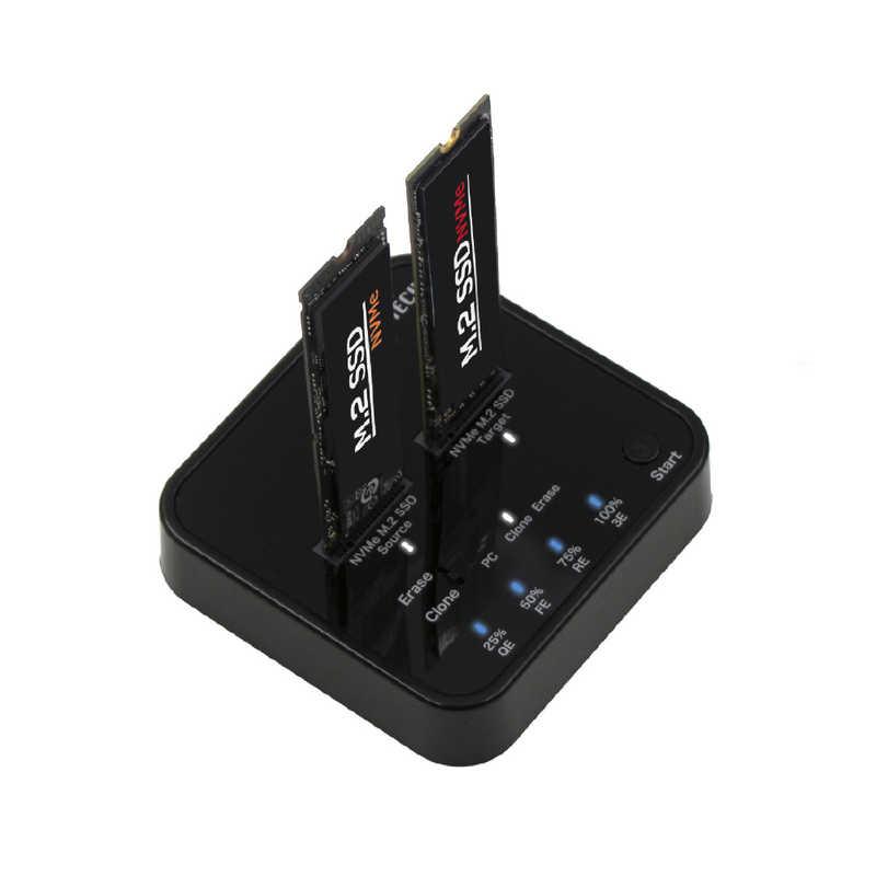 アオテック SSDスタンド USB-C接続 クローン＆イレース機能(Mac