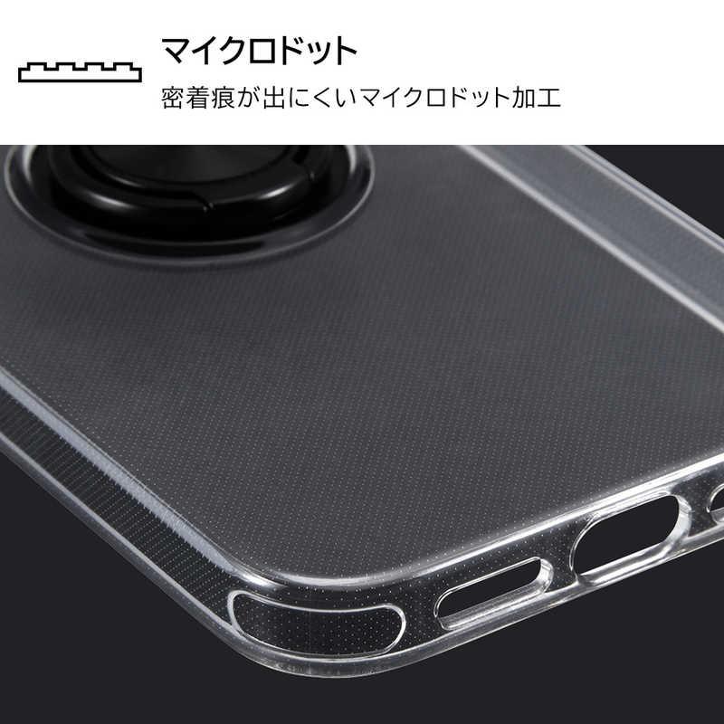 INGREM　iPhone 14 / 13 TPUソフトケース リング付/ブラック　IN-P36TC30/BM｜y-kojima｜05