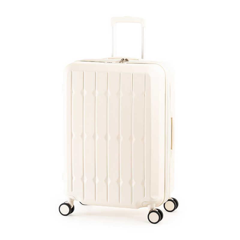 A.L.I　スーツケース ジッパータイプ 宿泊目安：4〜6日間 66L ドリンクホルダー付き ダブルキャスター バニラ　ALI-6030SD-24W A.L.I スーツケース ジッパータイプ 宿泊目安：4〜6日間 66L ドリンク