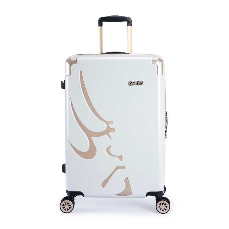 A.L.I　スーツケース ジッパータイプ 拡張機能搭載 スーツケースカバー付き 宿泊目安：7〜9日間 [TSAロック搭載 / 70L] KABUKI 白塗　KBK-1603-24Wの画像
