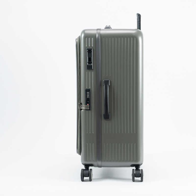 A.L.I　スーツケース ジッパータイプ 宿泊目安：7〜9日間 099L 日本製 横開きフロントオープン ［TSAロック搭載］ 緑灰　MX-8011RVTL-28の画像
