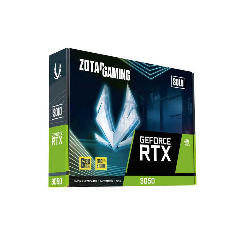 ZOTAC ゲーミンググラフィックボード RTX 3050 6GB GDDR6 Solo ZOTAC ゲーミンググラフィックボード RTX 3050 6GB GDDR6 Solo