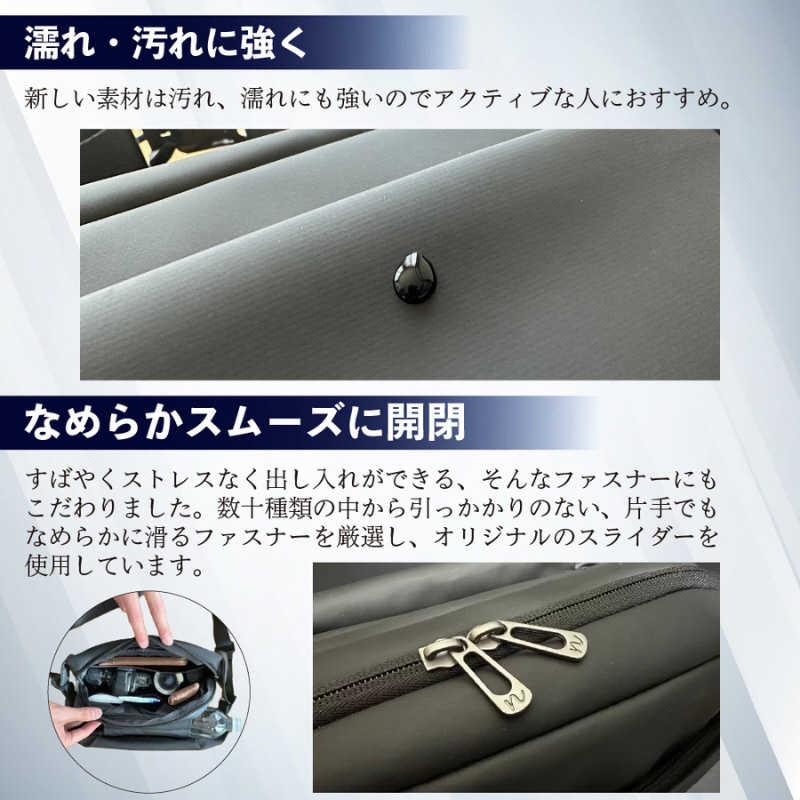 【美品】QUICK PACK 9【GRAY WHITE】 快適ミニマルバッグ QUICK PACK9 ミニタブレット対応 9インチ 3.1