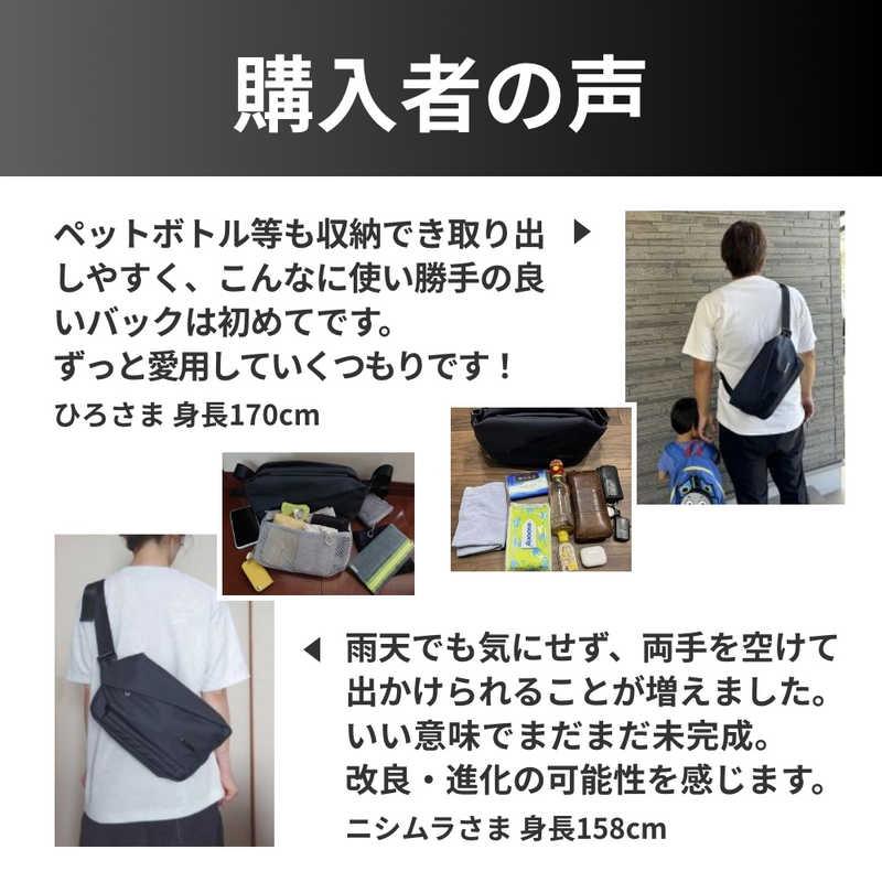NIG　防水ボディバッグ QUICK PACK TRASPO ミニタブレット対応 3.1リットル 6＋5収納 大容量 ニグ ブラック　QP9TRASPOBKの画像