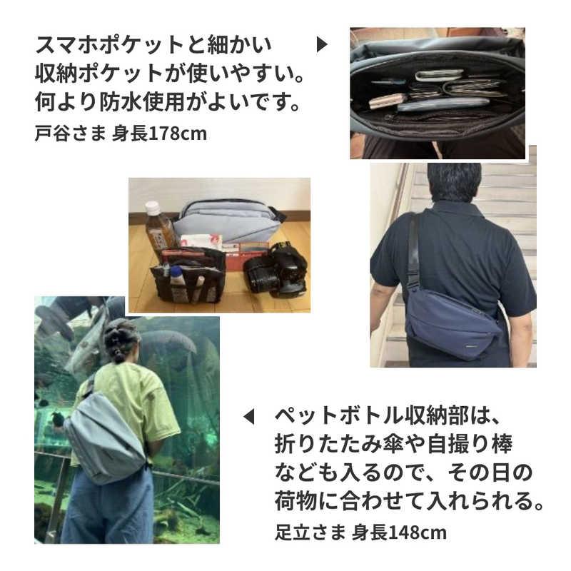 NIG　防水ボディバッグ QUICK PACK TRASPO ミニタブレット対応 3.1リットル 6＋5収納 大容量 ニグ ブラック　QP9TRASPOBKの画像