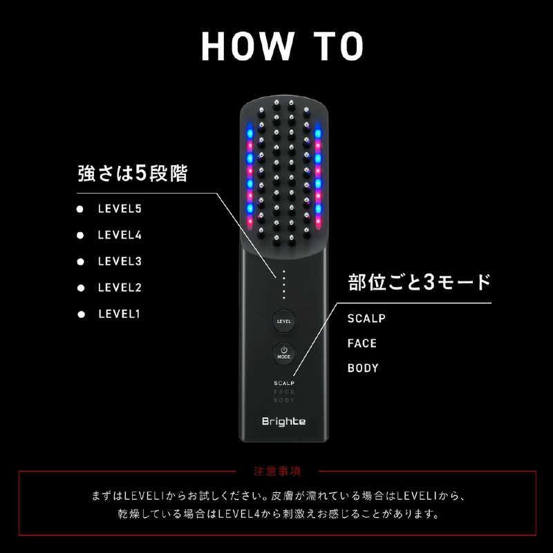 BRIGHTE ブラシ型美顔器 エレキブラシプラス(ELEKI BRUSH＋)ピンク BRT