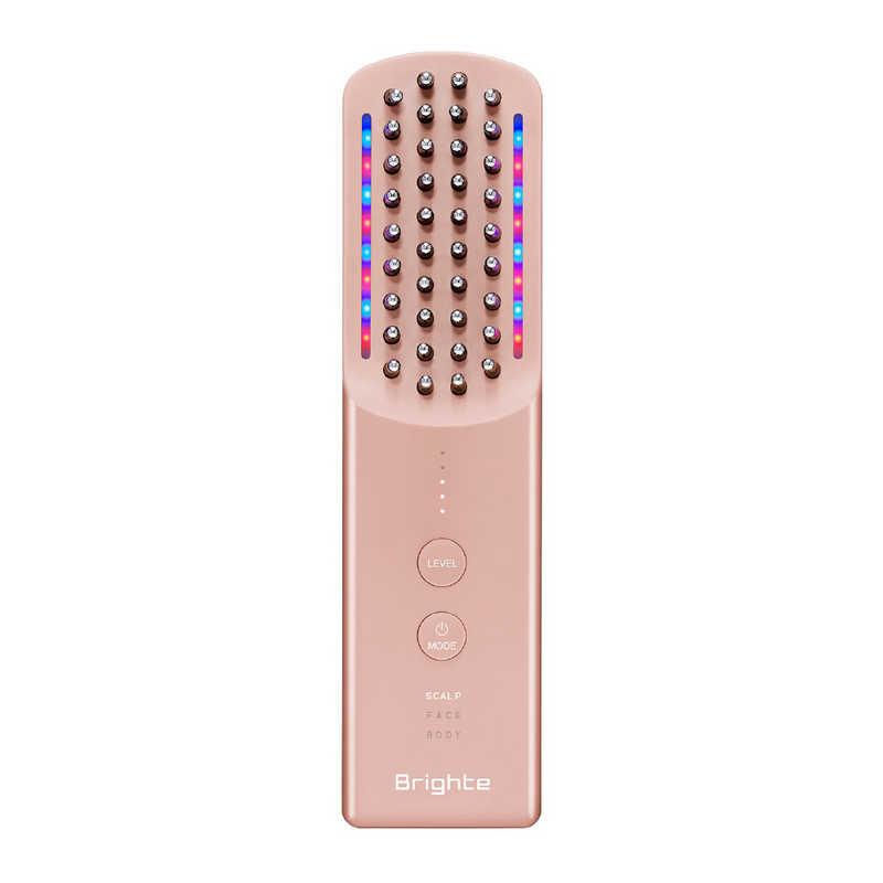 Brighte 電気ブラシ　美顔器 BRIGHTE ブラシ型美顔器 エレキブラシプラス(ELEKI BRUSH＋)ピンク BRT