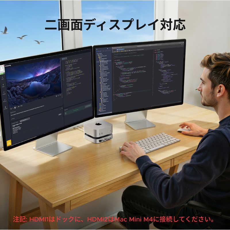 UGREEN Mac mini M4/M4 Pro 専用 10-in-1 ドッキングステーション