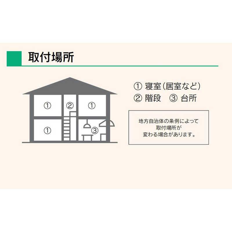 能美防災 住宅用火災警報器 単独型 90ミリサイズ 1台 まもるくん 煙式