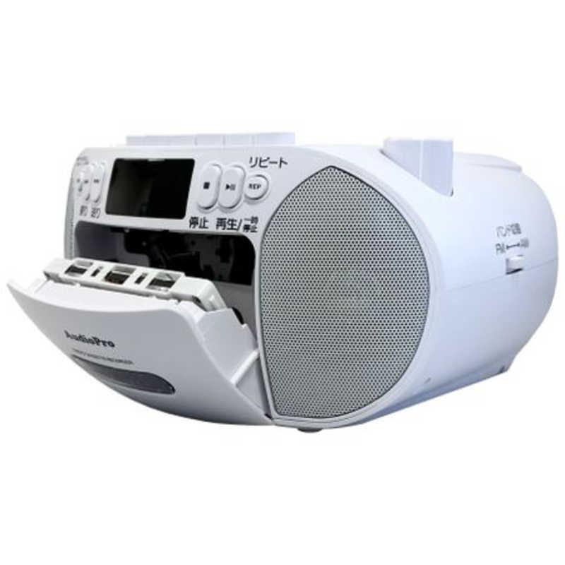 とうしょう コンパクトCDラジカセ Audio pro ホワイト TCD-805D