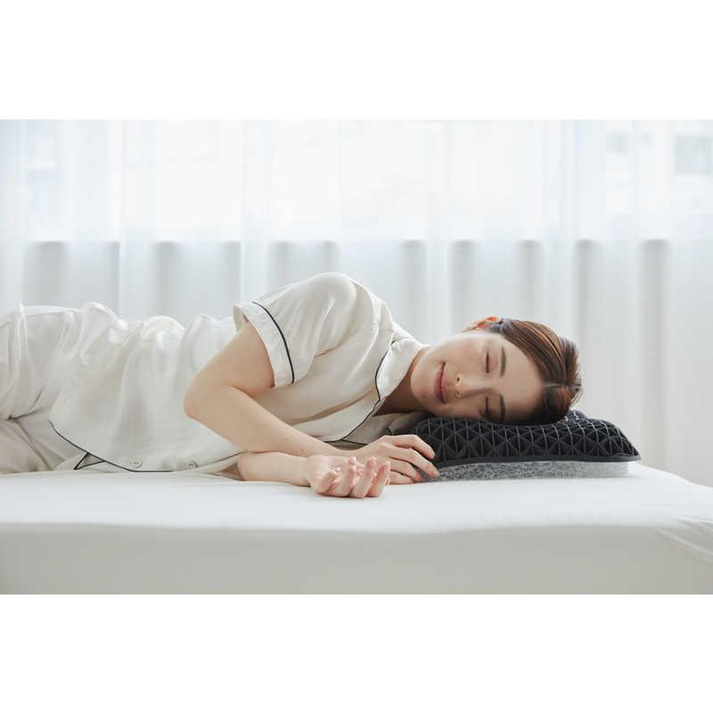 太陽 ヒツジのいらない枕 Fit ブラック [テンセル枕カバー (ホワイト