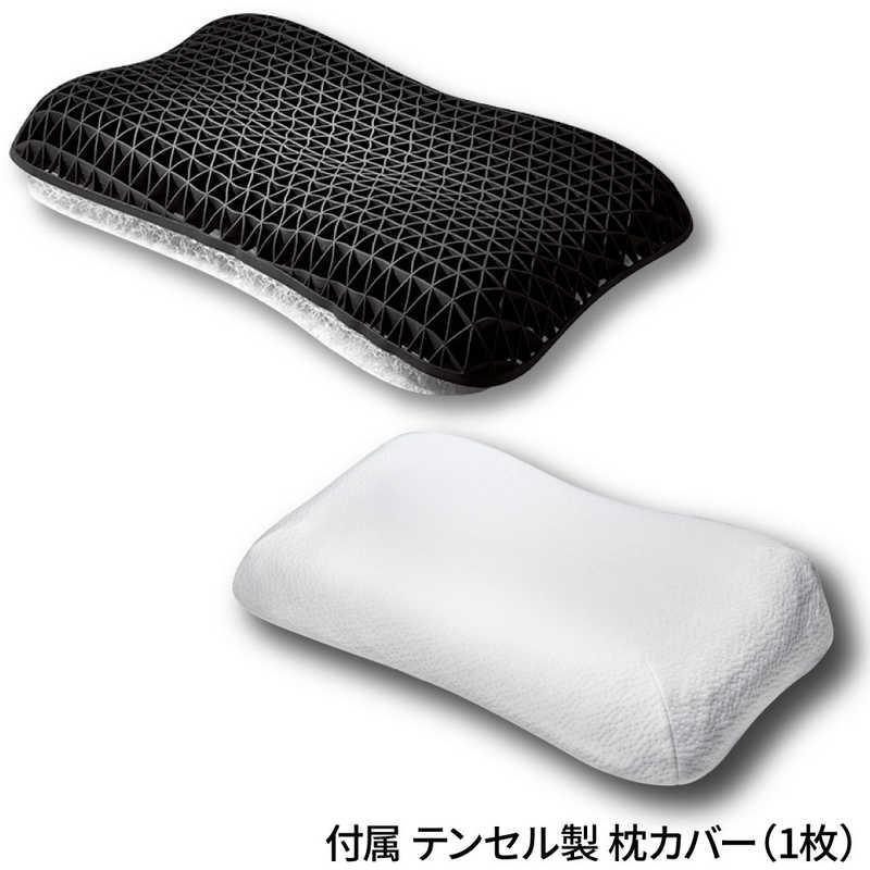 太陽 ヒツジのいらない枕 Fit ブラック [テンセル枕カバー (ホワイト