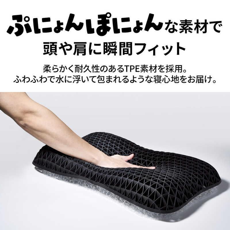太陽 ヒツジのいらない枕 Fit ブラック [テンセル枕カバー (ホワイト