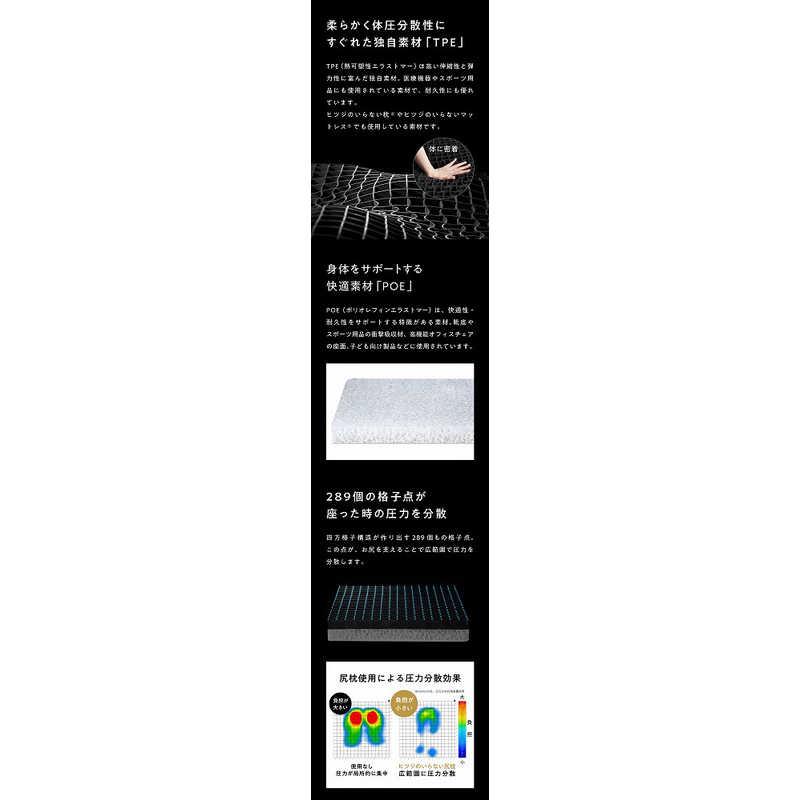 太陽 ヒツジのいらない尻枕 (カバー付き) ブラック HTS-001 : コジマ