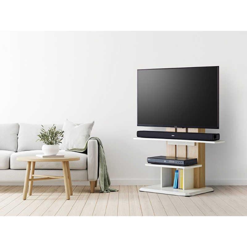 24~55型 キャスター テレビスタンド WS-C590-NA ナチュラル 朝日木材 24〜55インチ対応 テレビスタンド Swing (自立式) ナチュラル