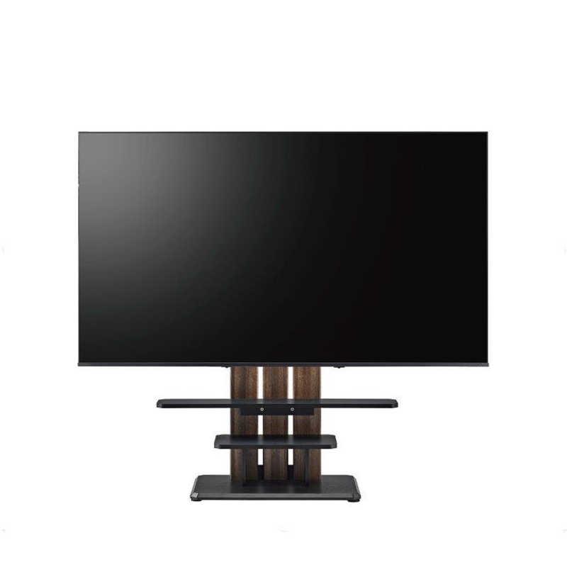 朝日木材　32〜77インチ対応 テレビスタンド Swing (自立式) ダークブラウン木目＆黒木目　WS-C690-DB｜y-kojima｜04