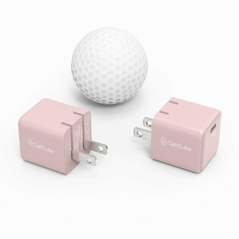 ファンマックスジャパン　Cell Cube 折り畳み式プラグAC充電器 30W/PD 【極小】-LC Cell Cube (セルキューブ) 薄桜 [1ポート]　CC-AC06 |  | 03