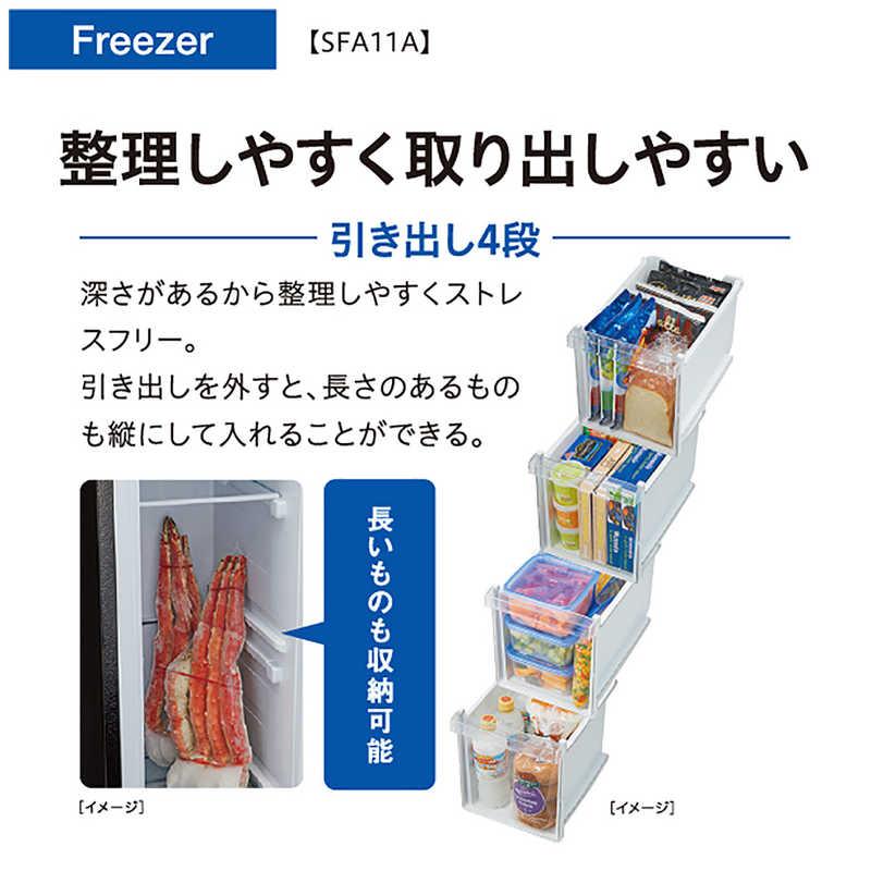 アクア2022年製105Lスリム冷凍庫 ファン式自動霜取 超美品 送料/設置