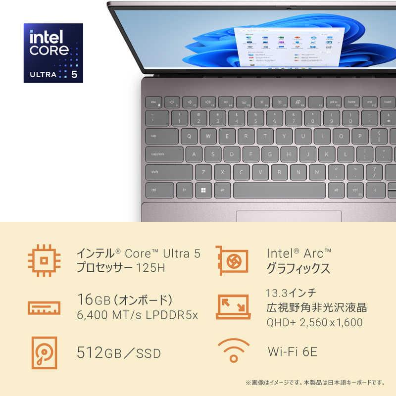 DELL　デル　ノートパソコン Inspiron 13 5330 [ 13.3型 / Win11 Home / Core Ultra 5 / 16GB / 512GB / Office ] ライトピンク　MI563-FHHBCPの画像