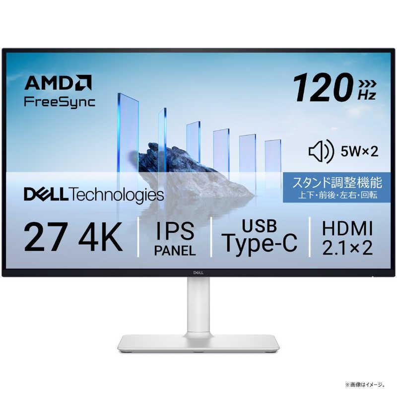 DELL　デル　液晶ディスプレイ Sシリーズ/27/IPS/3840x2160/120/4ms/P対 ［ 27型 / 4K(3840×2160) / ワイド ］ シルバー　S2725QC-R（Yahoo!・コジマYahoo!店）