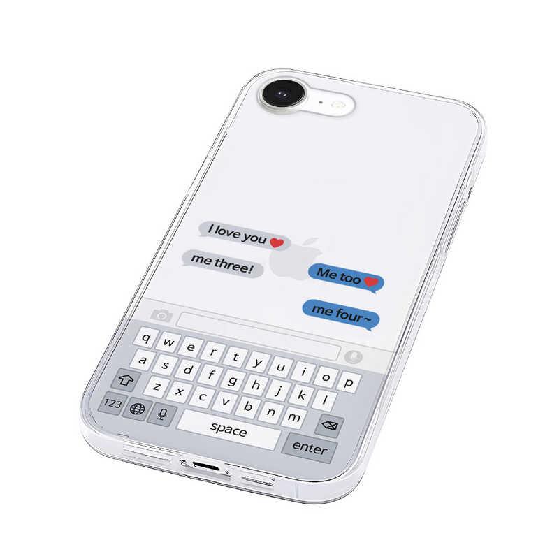 A 確認用 ROA iPhone 16e ソフトクリアケース AKAN LOVEメッセージ AK27562I16E