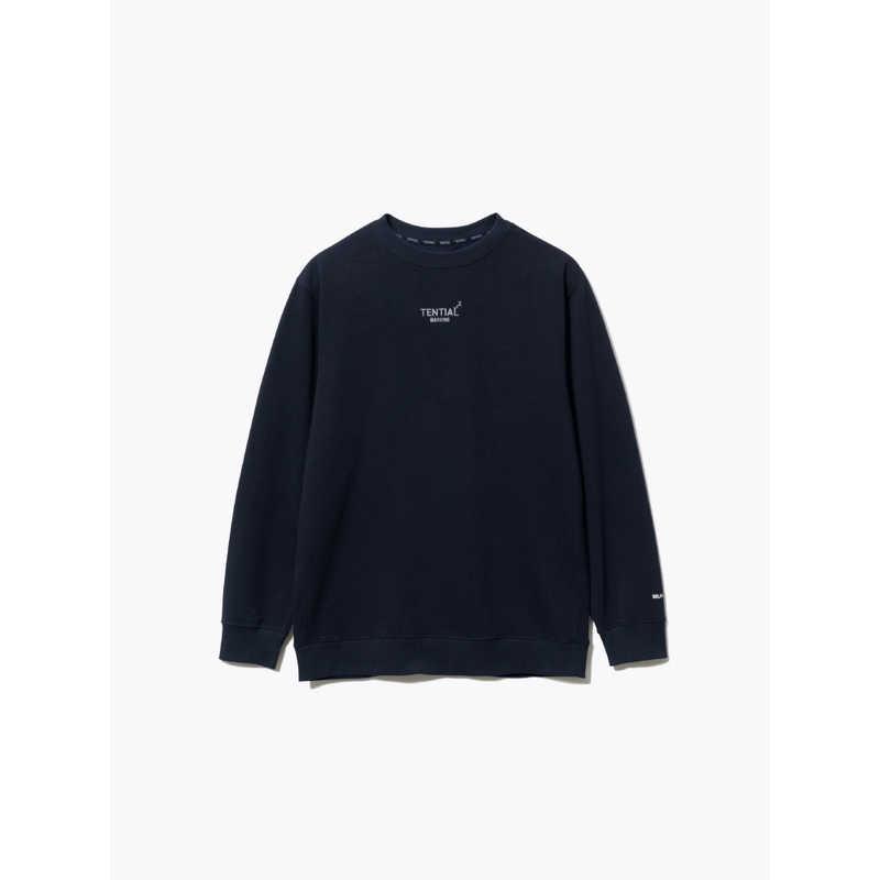 BAKUNE TENTIAL スウェットロングスリーブ M ネイビー トップス TENTIAL BAKUNEスウェットメンズロングスリーブクルーネックネイビー(M