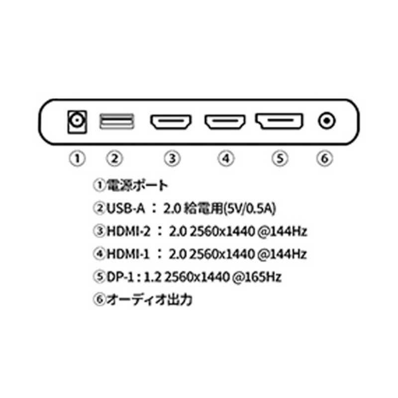 JAPANNEXT　27インチ WQHD(2560x1440)解像度 IPSパネル搭載　JN-27IPSG165WQHDR_10
